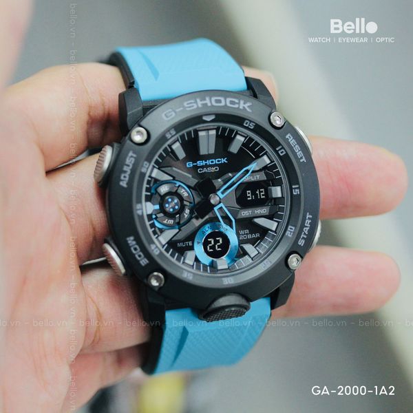  Casio G-Shock GA-2000-1A2 - Uy tín từ 2009, Tem vàng chống giả, Bảo hành 5 năm, Pin miễn phí trọn đời 
