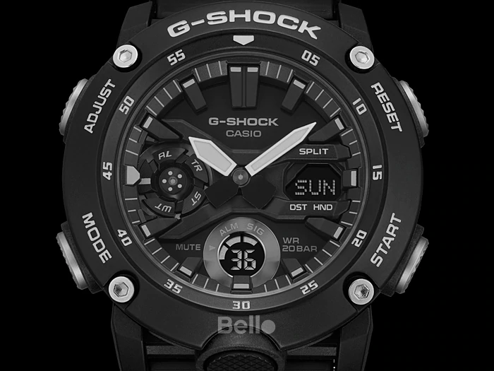  [Pin Miễn Phí Trọn Đời] GA-2000S-1A - Đồng hồ G-Shock Nam - Tem Vàng Chống Giả 