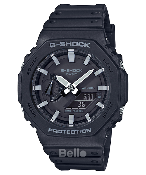  Casio G-Shock Casio Casio G-Shock GA-2100-1ADR - Uy tín từ 2009, tem vàng chống giả, bảo hành 5 năm, pin miễn phí trọn đời 