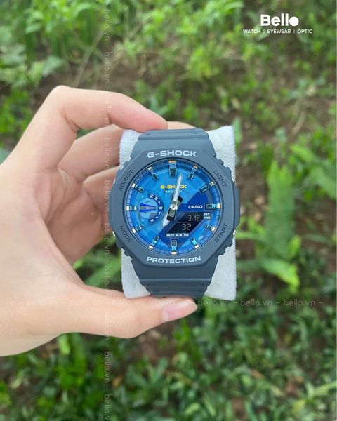  Casio G-Shock GA-2100AS-2A - Uy tín từ 2009, Tem vàng chống giả, Bảo hành 5 năm, Pin miễn phí trọn đời 