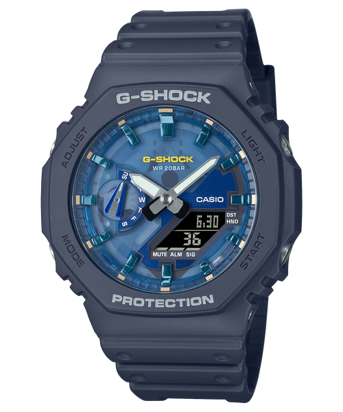  Casio G-Shock GA-2100AS-2A - Uy tín từ 2009, Tem vàng chống giả, Bảo hành 5 năm, Pin miễn phí trọn đời 