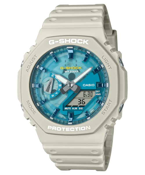  Casio G-Shock GA-2100AS-5A - Uy tín từ 2009, Tem vàng chống giả, Bảo hành 5 năm, Pin miễn phí trọn đời 