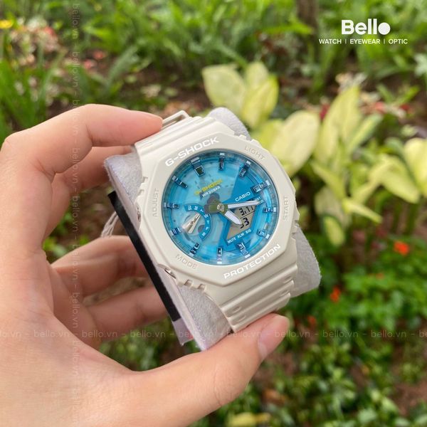  Casio G-Shock GA-2100AS-5A - Uy tín từ 2009, Tem vàng chống giả, Bảo hành 5 năm, Pin miễn phí trọn đời 