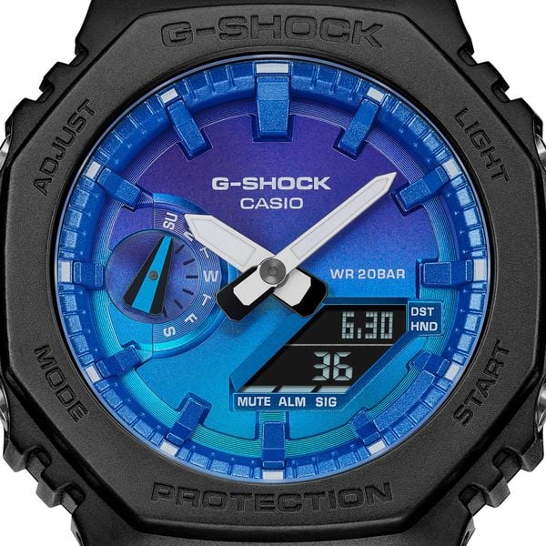  Casio G-Shock GA-2100FL-1A - Uy tín từ 2009, Tem vàng chống giả, Bảo hành 5 năm, Pin miễn phí trọn đời 