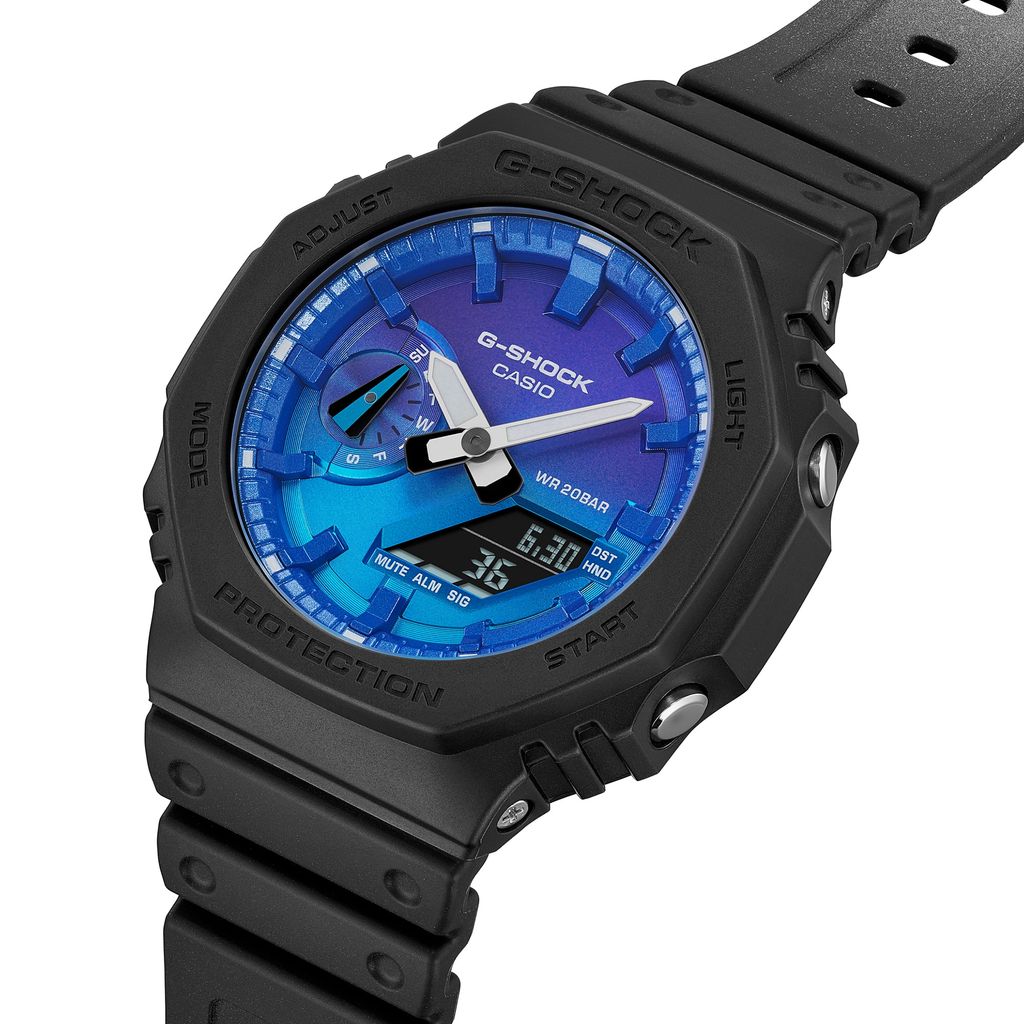  Casio G-Shock GA-2100FL-1A - Uy tín từ 2009, Tem vàng chống giả, Bảo hành 5 năm, Pin miễn phí trọn đời 