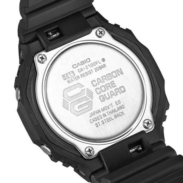  Casio G-Shock GA-2100FL-1A - Uy tín từ 2009, Tem vàng chống giả, Bảo hành 5 năm, Pin miễn phí trọn đời 