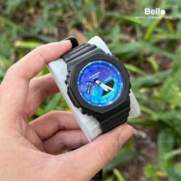  Casio G-Shock GA-2100FL-1A - Uy tín từ 2009, Tem vàng chống giả, Bảo hành 5 năm, Pin miễn phí trọn đời 