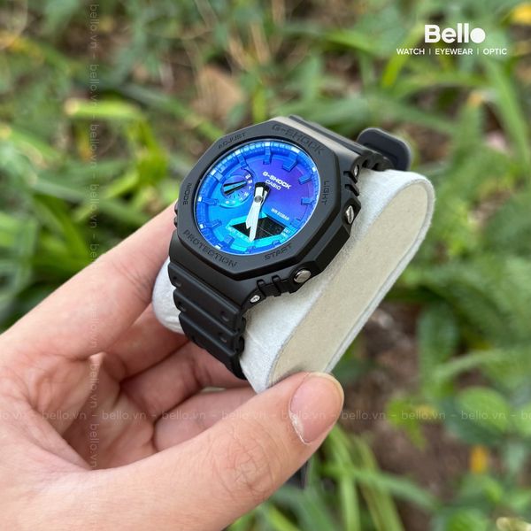  Casio G-Shock GA-2100FL-1A - Uy tín từ 2009, Tem vàng chống giả, Bảo hành 5 năm, Pin miễn phí trọn đời 