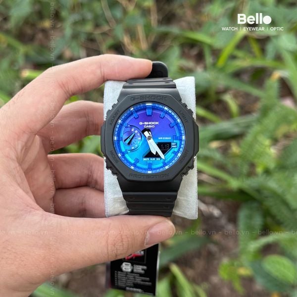  Casio G-Shock GA-2100FL-1A - Uy tín từ 2009, Tem vàng chống giả, Bảo hành 5 năm, Pin miễn phí trọn đời 
