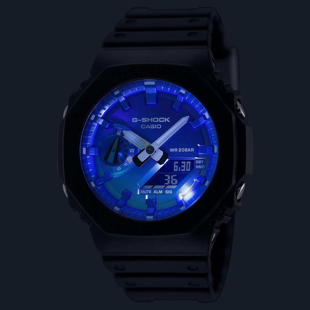 Casio G-Shock GA-2100FL-1A - Uy tín từ 2009, Tem vàng chống giả, Bảo hành 5 năm, Pin miễn phí trọn đời 