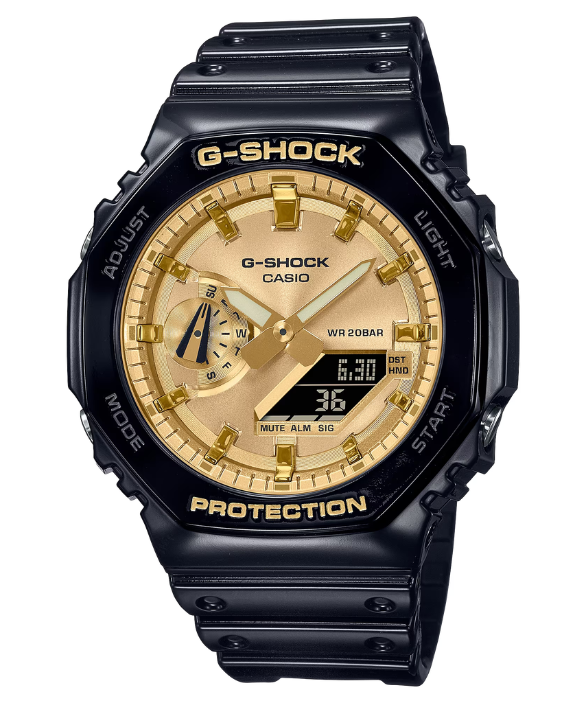  [Pin Miễn Phí Trọn Đời] GA-2100GB-1A - Đồng hồ G-Shock Nam - Tem Vàng Chống Giả 