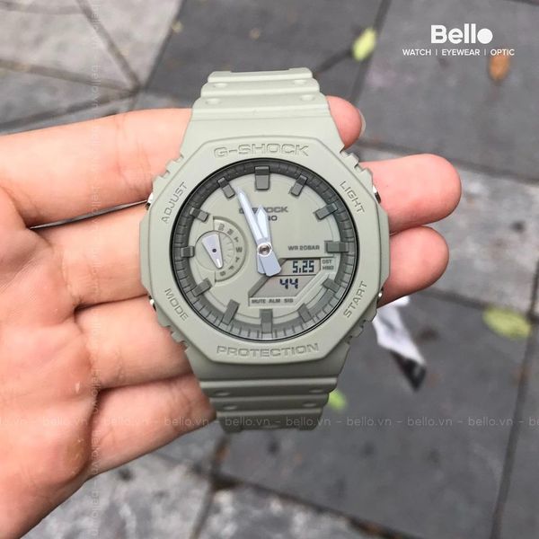  Casio G-Shock GA-2100NC-3A - Uy tín từ 2009, Tem vàng chống giả, Bảo hành 5 năm, Pin miễn phí trọn đời 