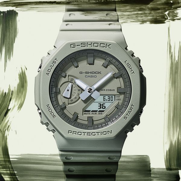  Casio G-Shock GA-2100NC-3A - Uy tín từ 2009, Tem vàng chống giả, Bảo hành 5 năm, Pin miễn phí trọn đời 