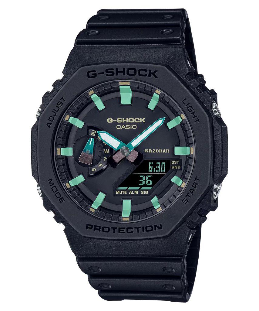  [Pin Miễn Phí Trọn Đời] GA-2100RC-1A - Đồng hồ G-Shock Nam - Tem Vàng Chống Giả 