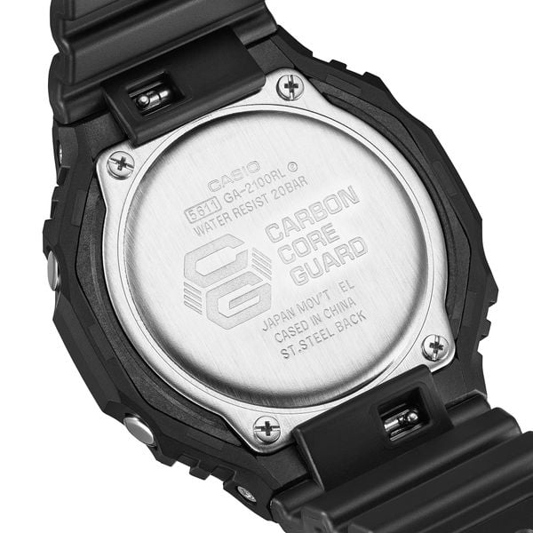  Casio G-Shock GA-2100RL-1A - Uy tín từ 2009, Tem vàng chống giả, Bảo hành 5 năm, Pin miễn phí trọn đời 