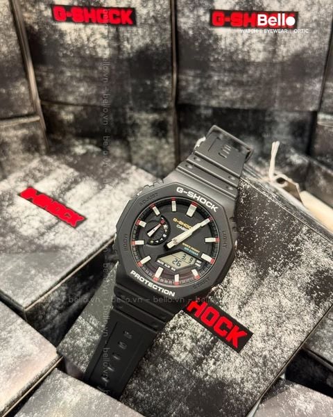  Casio G-Shock GA-2100RL-1A - Uy tín từ 2009, Tem vàng chống giả, Bảo hành 5 năm, Pin miễn phí trọn đời 