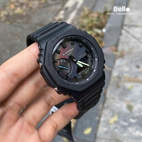 Casio G-Shock GA-2100RW-1A - Uy tín từ 2009, Tem vàng chống giả, Bảo hành 5 năm, Pin miễn phí trọn đời 