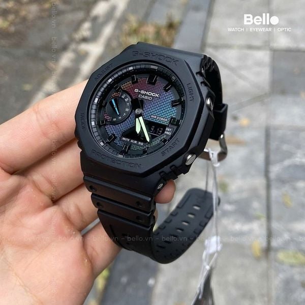  Casio G-Shock GA-2100RW-1A - Uy tín từ 2009, Tem vàng chống giả, Bảo hành 5 năm, Pin miễn phí trọn đời 