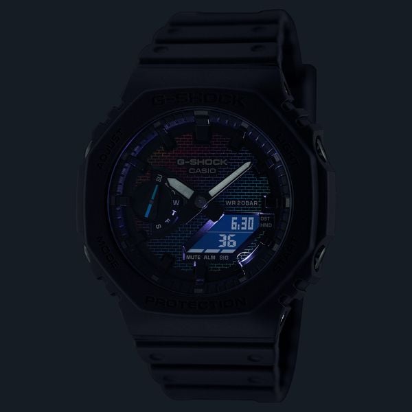  Casio G-Shock GA-2100RW-1A - Uy tín từ 2009, Tem vàng chống giả, Bảo hành 5 năm, Pin miễn phí trọn đời 