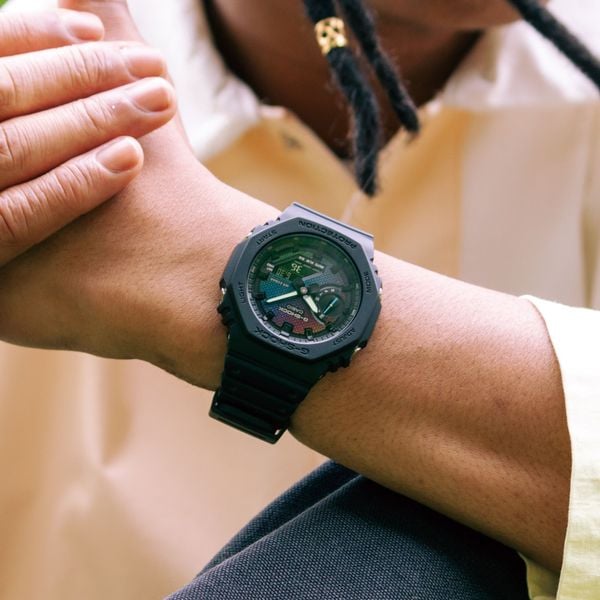  Casio G-Shock GA-2100RW-1A - Uy tín từ 2009, Tem vàng chống giả, Bảo hành 5 năm, Pin miễn phí trọn đời 