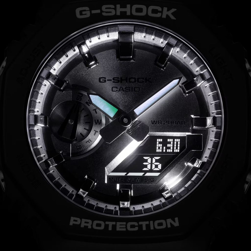  Casio G-Shock GA-2100SB-1A - Uy tín từ 2009, Tem vàng chống giả, Bảo hành 5 năm, Pin miễn phí trọn đời 
