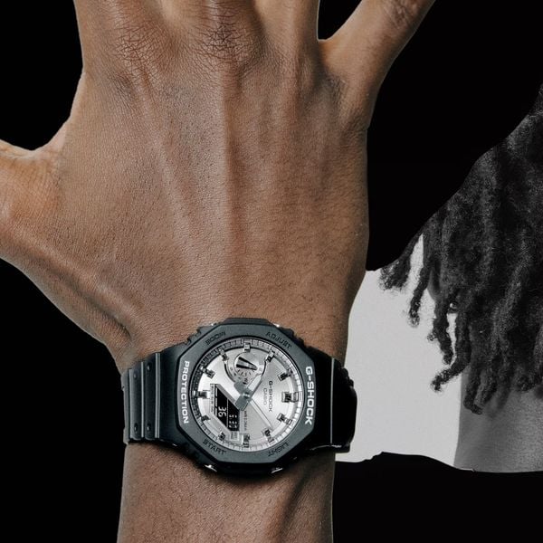  Casio G-Shock GA-2100SB-1A - Uy tín từ 2009, Tem vàng chống giả, Bảo hành 5 năm, Pin miễn phí trọn đời 