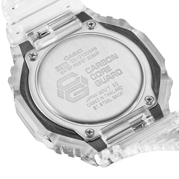  Casio G-Shock GA-2100SRS-7A - Uy tín từ 2009, Tem vàng chống giả, Bảo hành 5 năm, Pin miễn phí trọn đời 