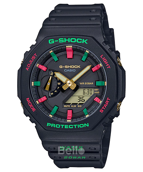  [Pin Miễn Phí Trọn Đời] GA-2100TH-1A - Đồng hồ G-Shock Nam - Tem Vàng Chống Giả 