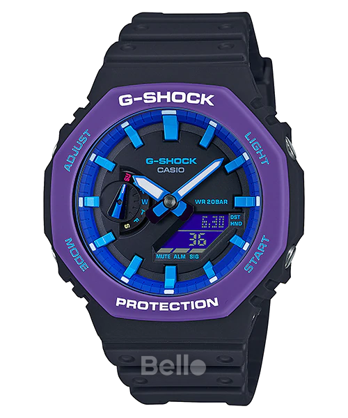  [Pin Miễn Phí Trọn Đời] GA-2100THS-1A - Đồng hồ G-Shock Nam - Tem Vàng Chống Giả 