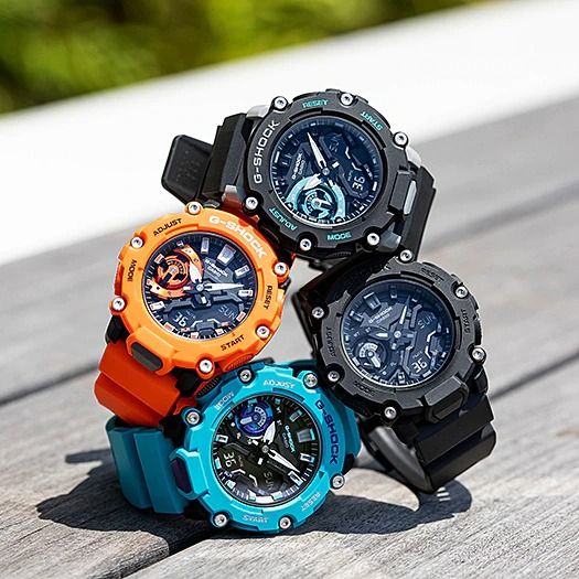  [Pin Miễn Phí Trọn Đời] GA-2200M-4ADR - Đồng hồ G-Shock Nam - Tem Vàng Chống Giả 