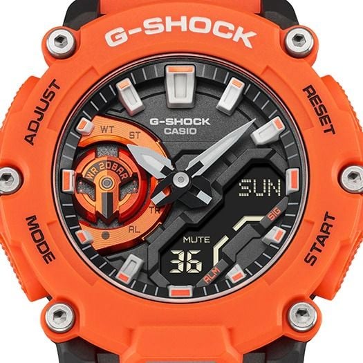  [Pin Miễn Phí Trọn Đời] GA-2200M-4ADR - Đồng hồ G-Shock Nam - Tem Vàng Chống Giả 