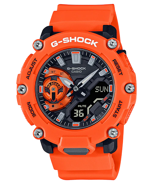  [Pin Miễn Phí Trọn Đời] GA-2200M-4ADR - Đồng hồ G-Shock Nam - Tem Vàng Chống Giả 