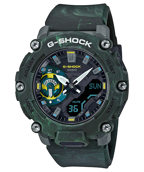  [Pin Miễn Phí Trọn Đời] GA-2200MFR-3ADR - Đồng hồ G-Shock Nam - Tem Vàng Chống Giả 