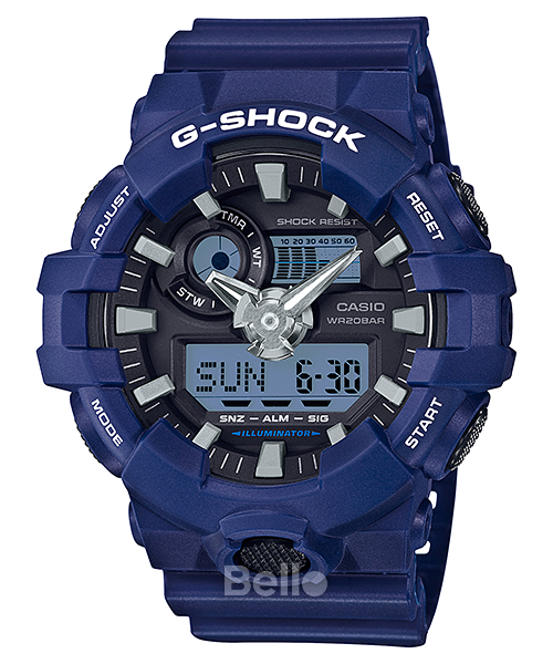  [Pin Miễn Phí Trọn Đời] GA-700-2A - Đồng hồ G-Shock Nam - Tem Vàng Chống Giả 