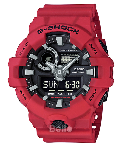  [Pin Miễn Phí Trọn Đời] GA-700-4A - Đồng hồ G-Shock Nam - Tem Vàng Chống Giả 