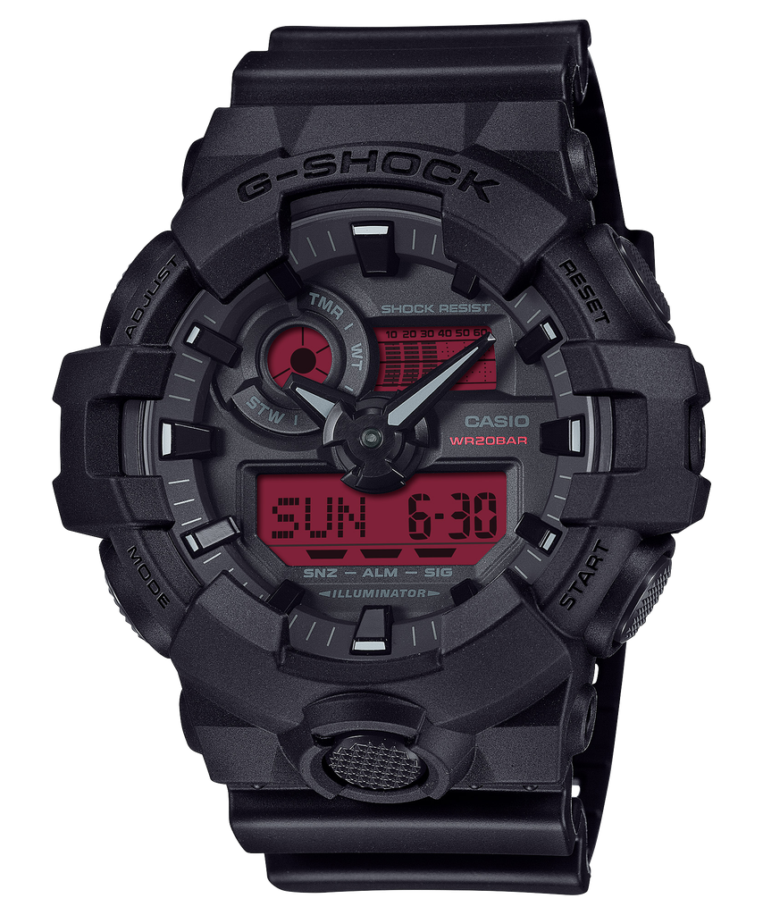  Casio G-Shock GA-700BBR-1A - Uy tín từ 2009, Tem vàng chống giả, Bảo hành 5 năm, Pin miễn phí trọn đời 