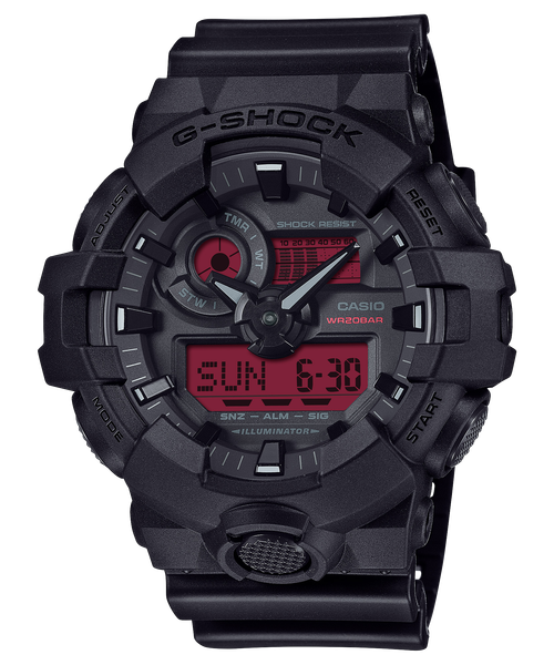  Casio G-Shock GA-700BBR-1A - Uy tín từ 2009, Tem vàng chống giả, Bảo hành 5 năm, Pin miễn phí trọn đời 