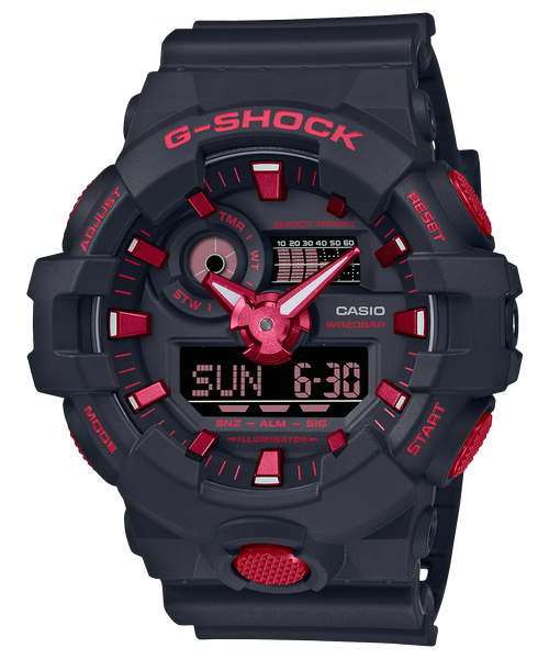  Casio G-Shock GA-700BNR-1ADR - Uy tín từ 2009, Tem vàng chống giả, Bảo hành 5 năm, Pin miễn phí trọn đời 