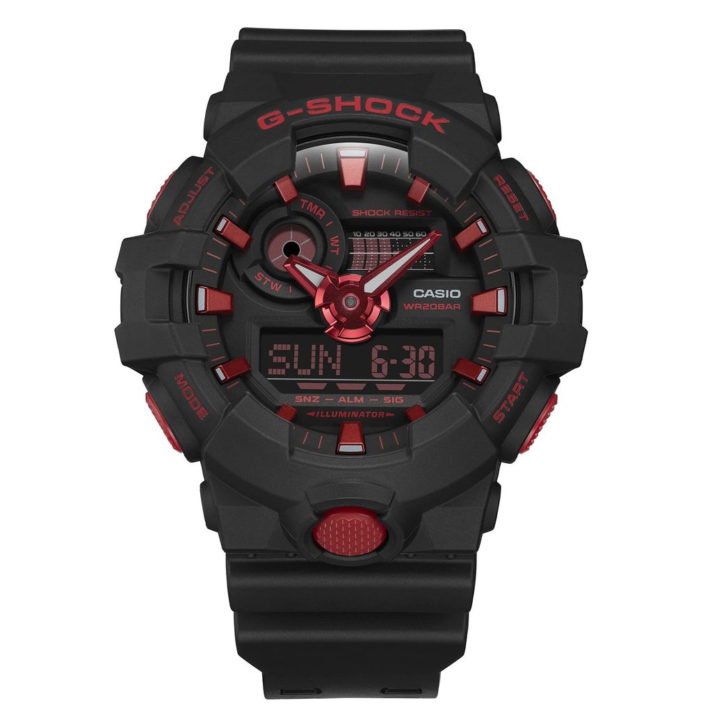  [Pin Miễn Phí Trọn Đời] GA-700BNR-1ADR - Đồng hồ G-Shock Nam - Tem Vàng Chống Giả 