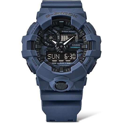  [Pin Miễn Phí Trọn Đời] GA-700CA-2ADR - Đồng hồ G-Shock Nam - Tem Vàng Chống Giả 