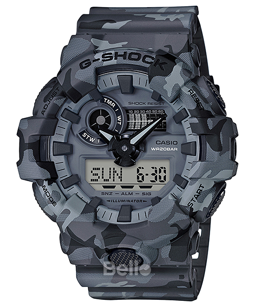  [Pin Miễn Phí Trọn Đời] GA-700CM-8A - Đồng hồ G-Shock Nam - Tem Vàng Chống Giả 