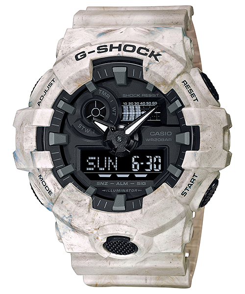  [Pin Miễn Phí Trọn Đời] GA-700WM-5ADR - Đồng hồ G-Shock Nam - Tem Vàng Chống Giả 
