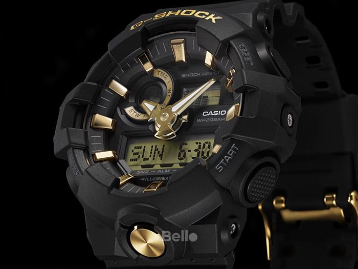  [Pin Miễn Phí Trọn Đời] GA-710B-1A9 - Đồng hồ G-Shock Nam - Tem Vàng Chống Giả 