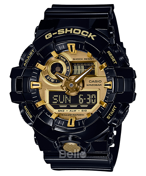  [Pin Miễn Phí Trọn Đời] GA-710GB-1ADR - Đồng hồ G-Shock Nam - Tem Vàng Chống Giả 