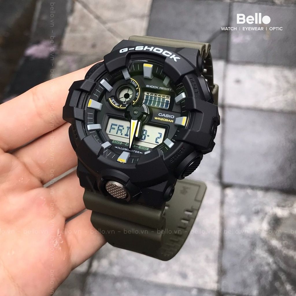  Casio G-Shock GA-710TU-1A3DR - Uy tín từ 2009, Tem vàng chống giả, Bảo hành 5 năm, Pin miễn phí trọn đời 