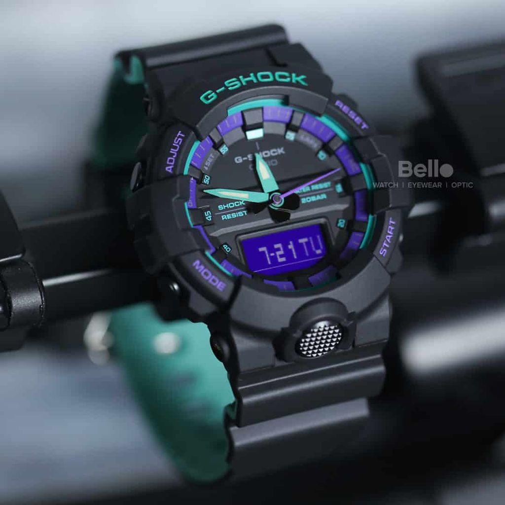  [Pin Miễn Phí Trọn Đời] GA-800BL-1A - Đồng hồ G-Shock Nam - Tem Vàng Chống Giả 