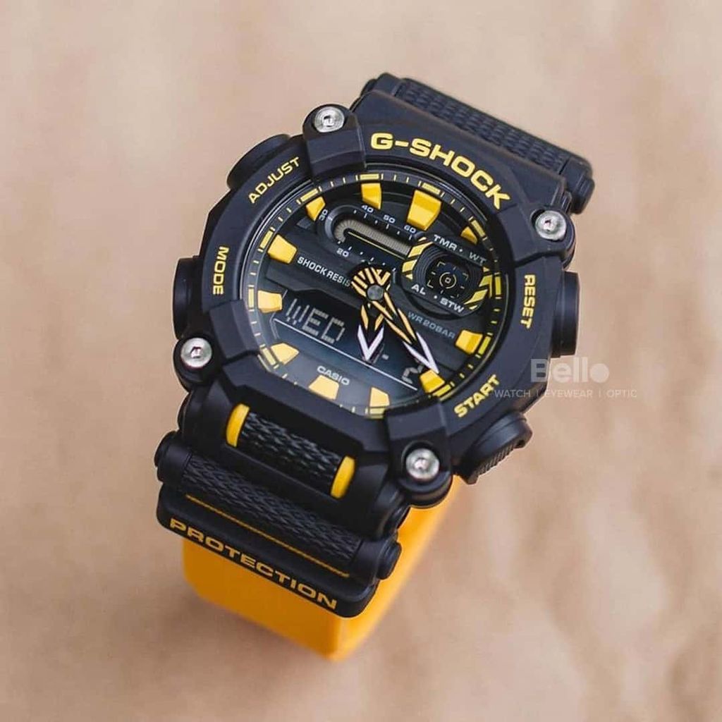  [Pin Miễn Phí Trọn Đời] GA-900A-1A9 - Đồng hồ G-Shock Nam - Tem Vàng Chống Giả 