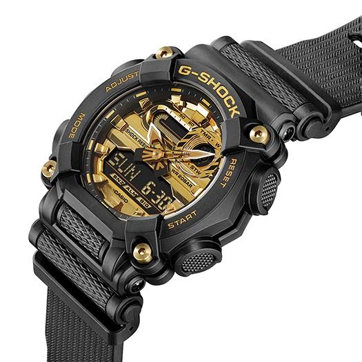  [Pin Miễn Phí Trọn Đời] GA-900AG-1ADR - Đồng hồ G-Shock Nam - Tem Vàng Chống Giả 