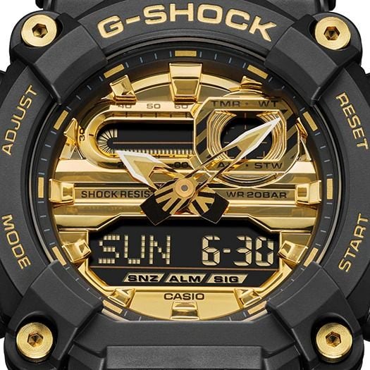  [Pin Miễn Phí Trọn Đời] GA-900AG-1ADR - Đồng hồ G-Shock Nam - Tem Vàng Chống Giả 