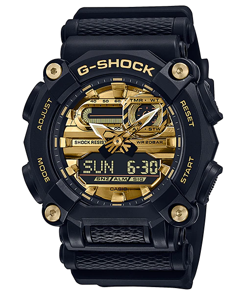  [Pin Miễn Phí Trọn Đời] GA-900AG-1ADR - Đồng hồ G-Shock Nam - Tem Vàng Chống Giả 